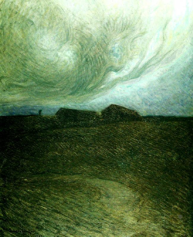 Eugene Jansson molning luft Norge oil painting art